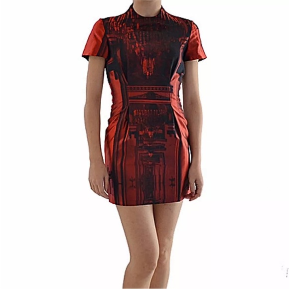 Paul Smith red chandelier mini dress - Picture 3 of 9